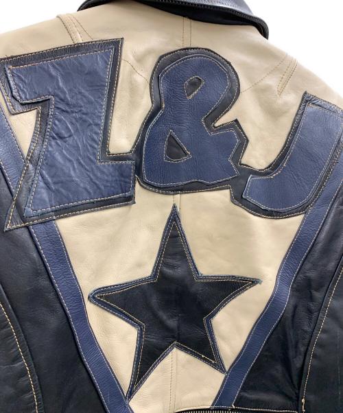 ZINO&JUDY（ZINO＆JUDY）ZINO&JUDY (ZINO＆JUDY) ZINO&JUDY レザージャケット ネイビー サイズ:Mの古着・服飾アイテム