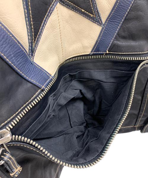 ZINO&JUDY（ZINO＆JUDY）ZINO&JUDY (ZINO＆JUDY) ZINO&JUDY レザージャケット ネイビー サイズ:Mの古着・服飾アイテム