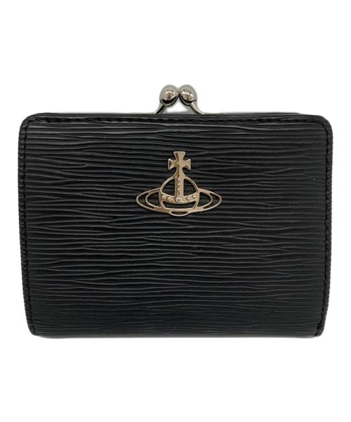 Vivienne Westwood（ヴィヴィアンウエストウッド）Vivienne Westwood (ヴィヴィアンウエストウッド) Vivienne Westwood　2つ折りがま口財布 ブラックの古着・服飾アイテム
