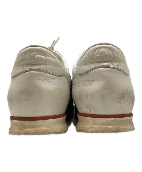 GUCCI（グッチ）GUCCI (グッチ) GUCCI　ローカットスニーカー アイボリー サイズ:7の古着・服飾アイテム