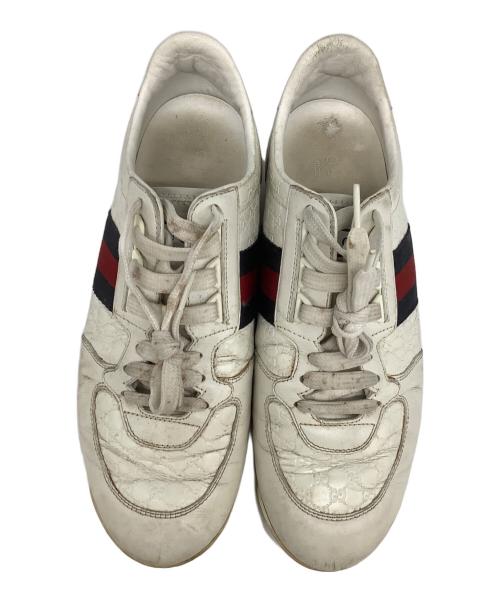GUCCI（グッチ）GUCCI (グッチ) GUCCI　ローカットスニーカー アイボリー サイズ:7の古着・服飾アイテム