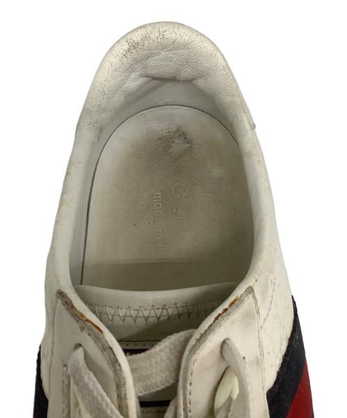 GUCCI（グッチ）GUCCI (グッチ) GUCCI　ローカットスニーカー アイボリー サイズ:7の古着・服飾アイテム