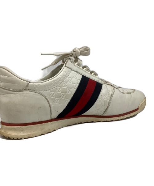 GUCCI（グッチ）GUCCI (グッチ) GUCCI　ローカットスニーカー アイボリー サイズ:7の古着・服飾アイテム