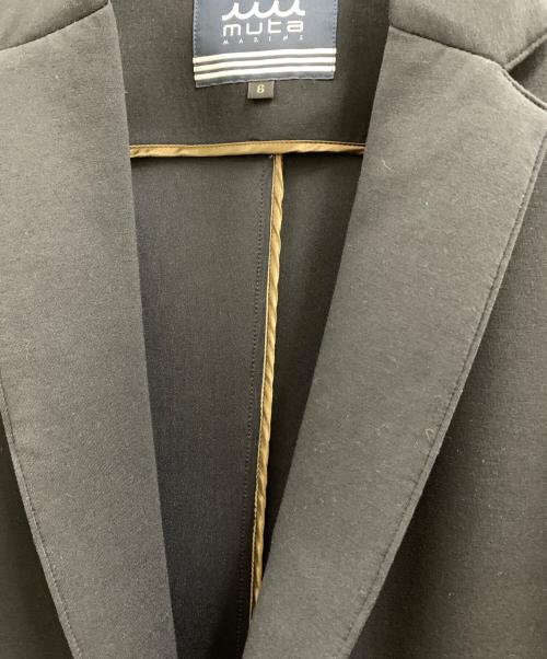 muta MARINE（ムータマリン）muta MARINE (ムータマリン) muta MARINE　ライトボンディング テーラードジャケット ブラック サイズ:6の古着・服飾アイテム