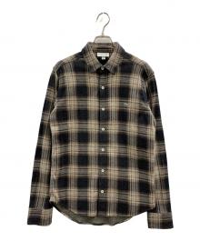 LACOSTE（ラコステ）の古着「LACOSTE 長袖シャツ」｜ブラック×ベージュ