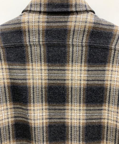 LACOSTE（ラコステ）LACOSTE (ラコステ) LACOSTE 長袖シャツ ブラック×ベージュ サイズ:Mの古着・服飾アイテム