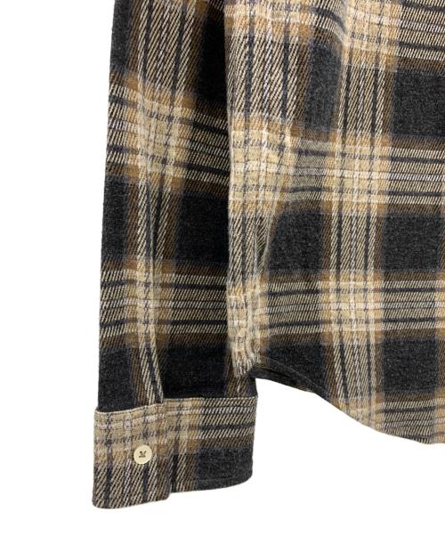 LACOSTE（ラコステ）LACOSTE (ラコステ) LACOSTE 長袖シャツ ブラック×ベージュ サイズ:Mの古着・服飾アイテム