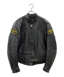 VANSON（バンソン）の古着「VANSON レザーライダースジャケット」｜ブラック