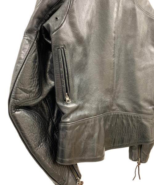 VANSON（バンソン）VANSON (バンソン) VANSON レザーライダースジャケット ブラック サイズ:40の古着・服飾アイテム