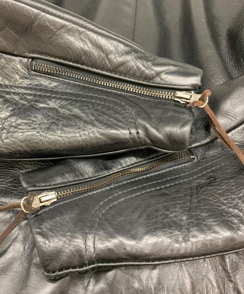 VANSON（バンソン）VANSON (バンソン) VANSON レザーライダースジャケット ブラック サイズ:40の古着・服飾アイテム