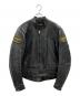 VANSON（バンソン）の古着「VANSON レザーライダースジャケット」｜ブラック