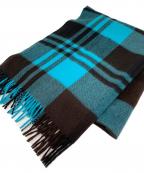 JOSHUA ELLISジョシュア エリス）の古着「Joshua Ellis　ストール」｜ブルー×ブラック