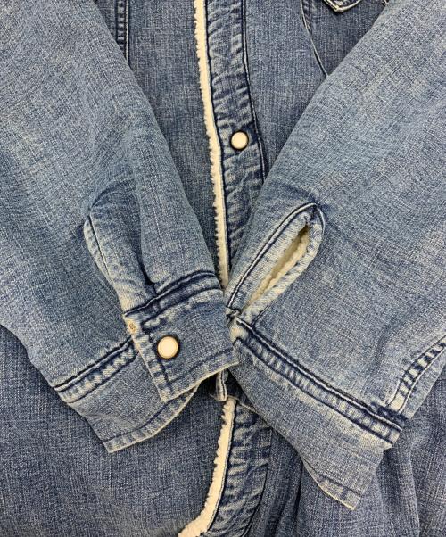 REMI RELIEF（レミレリーフ）REMI RELIEF (レミレリーフ) REMI RELIEF　裏ボアデニムジャケット ブルー サイズ:Mの古着・服飾アイテム