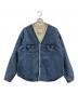 REMI RELIEF（レミレリーフ）の古着「REMI RELIEF　裏ボアデニムジャケット」｜ブルー