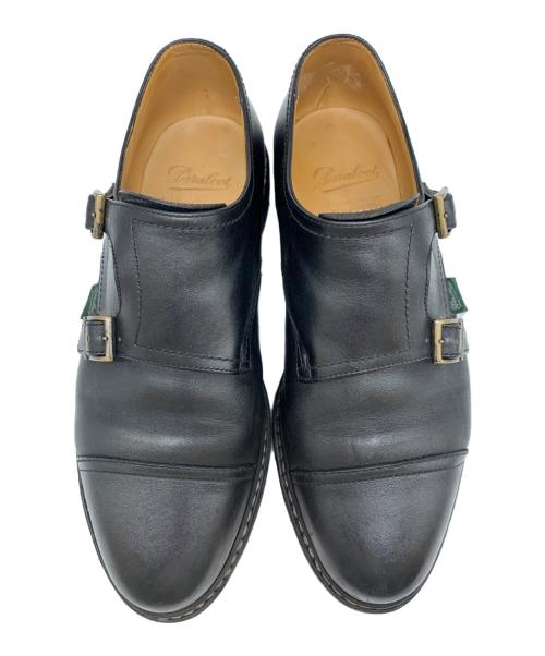 PARABOOT（パラブーツ）PARABOOT (パラブーツ) PARABOOT　ダブルモンクストラップシューズ ブラック サイズ:7の古着・服飾アイテム