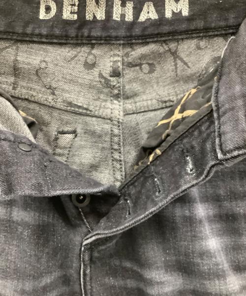 Denham（デンハム）Denham (デンハム) ダメージ加工スキニーデニムパンツ ブラック サイズ:W29の古着・服飾アイテム