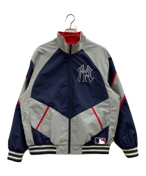 SUPREME（シュプリーム）SUPREME (シュプリーム) Supreme　Yankees Track Jacket グレー×ネイビー サイズ:Lの古着・服飾アイテム