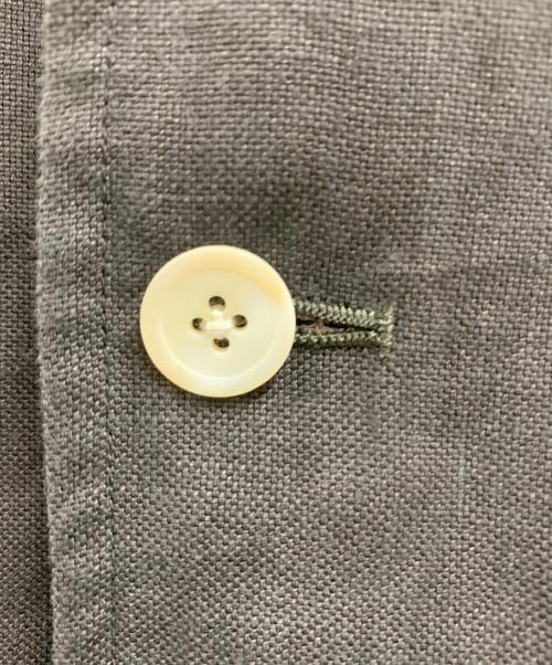 +2 100% a hundred percent（ハンドレッドパーセント）+2 100% a hundred percent (ハンドレッドパーセント) +2 100% a hundred percent　リネンジャケット チャコールグレー サイズ:FREE 未使用品の古着・服飾アイテム