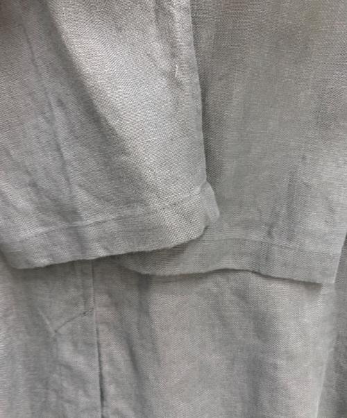 +2 100% a hundred percent（ハンドレッドパーセント）+2 100% a hundred percent (ハンドレッドパーセント) +2 100% a hundred percent　リネンジャケット チャコールグレー サイズ:FREE 未使用品の古着・服飾アイテム