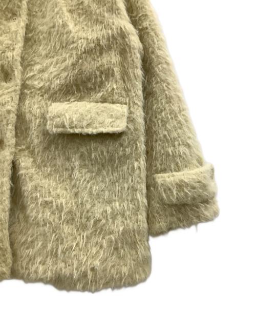 KASTANE（カスタネ）KASTANE (カスタネ) Kastane　シャギーコート イエロー サイズ:FREEの古着・服飾アイテム