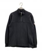 Pyrenexピレネックス）の古着「Pyrenex　ハーフジップスウェット」｜ブラック