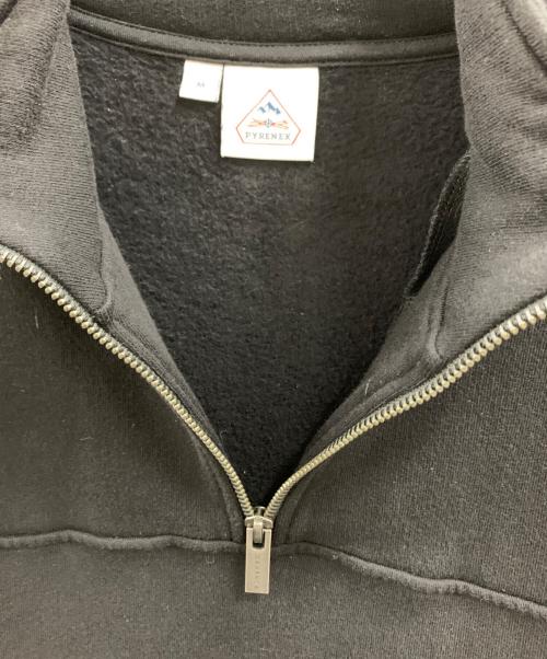 Pyrenex（ピレネックス）Pyrenex (ピレネックス) Pyrenex　ハーフジップスウェット ブラック サイズ:Mの古着・服飾アイテム