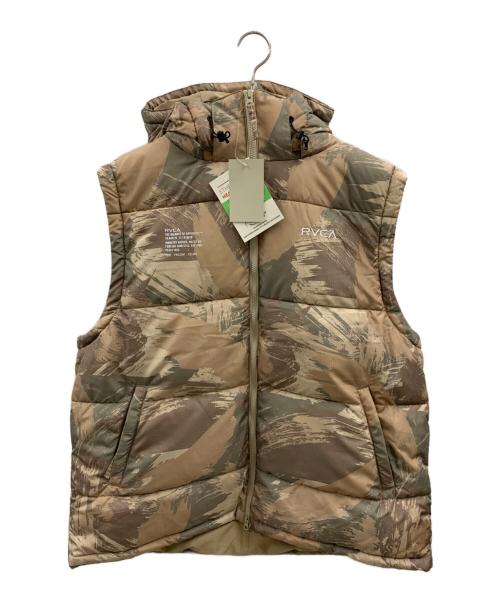 RVCA（ルーカ）RVCA (ルーカ) PUFFER VEST ブラウン サイズ:XLの古着・服飾アイテム