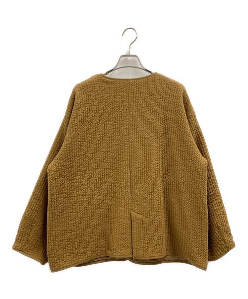 URBAN RESEARCH DOORS（アーバンリサーチドアーズ）URBAN RESEARCH DOORS (アーバンリサーチドアーズ) キルトノーカラージャケット ブラウン サイズ:Mの古着・服飾アイテム