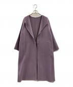 Loungedressラウンジドレス）の古着「Loungedress　ノーカラーコート」｜ピンク