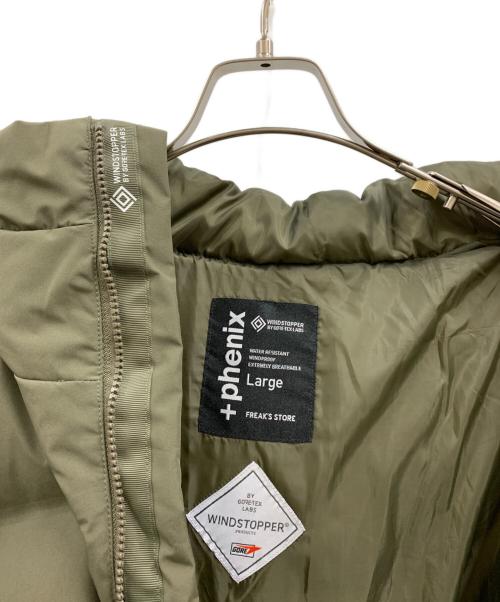 FREAK'S STORE（フリークスストア）FREAK'S STORE (フリークスストア) WINDSTOPPER DOWN PARKA オリーブ サイズ:Lの古着・服飾アイテム