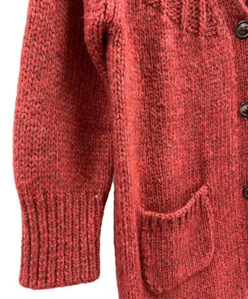 BURBERRY BLUE LABEL（バーバリー ブルー レーベル）BURBERRY BLUE LABEL (バーバリー ブルー レーベル) BURBERRY BLUE LABEL　厚手カーディガン レッド サイズ:38の古着・服飾アイテム