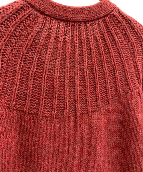 BURBERRY BLUE LABEL（バーバリー ブルー レーベル）BURBERRY BLUE LABEL (バーバリー ブルー レーベル) BURBERRY BLUE LABEL　厚手カーディガン レッド サイズ:38の古着・服飾アイテム