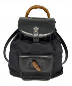 GUCCIグッチ）の古着「GUCCI　ミニリュック」｜ブラック