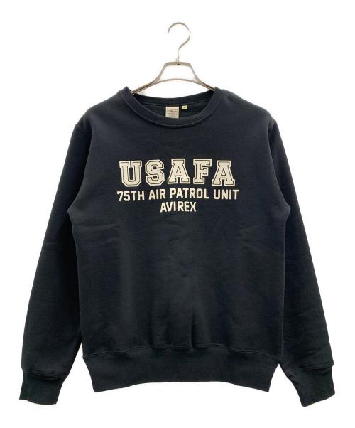 AVIREX（アヴィレックス）AVIREX (アヴィレックス) AVIREX　スウェット ブラック サイズ:M 未使用品の古着・服飾アイテム