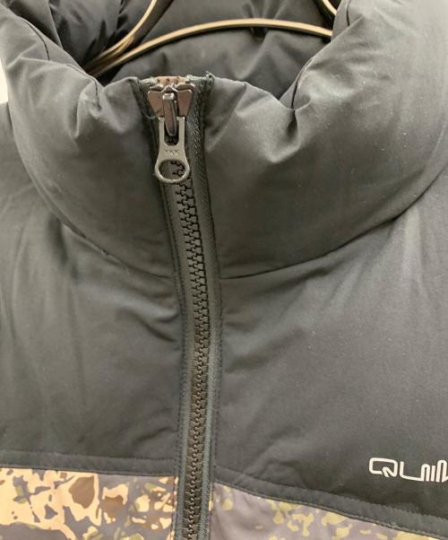 Quiksilver（クイックシルバー）Quiksilver (クイックシルバー) Quiksilver　中綿ジャケット ブラック×カーキ サイズ:XLの古着・服飾アイテム