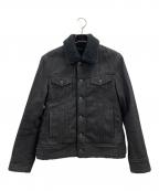 BURBERRY BLACK LABELバーバリーブラックレーベル）の古着「BURBERRY BLACK LABEL　裏ボアデニムジャケット」｜ブラック