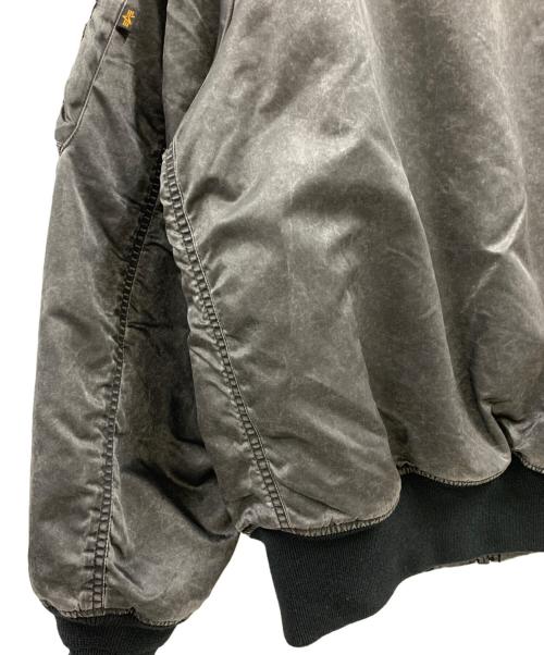 ALPHA（アルファ）ALPHA (アルファ) MAISON SPECIAL (メゾンスペシャル) ALPHA　MA-1ジャケット ブラック サイズ:Mの古着・服飾アイテム