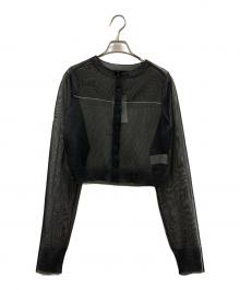 MAISON SPECIAL（メゾンスペシャル）の古着「MAISON SPECIAL　薄手カーディガン」｜ブラック