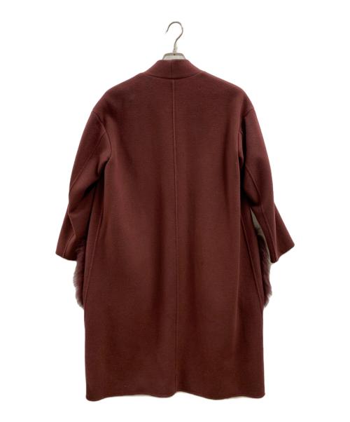 GRACE CONTINENTAL（（グレースコンチネンタル）GRACE CONTINENTAL (（グレースコンチネンタル) GRACE CONTINENTAL　ウールコート ワインレッド サイズ:SIZE2の古着・服飾アイテム