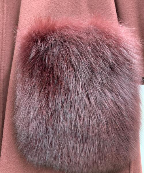 GRACE CONTINENTAL（（グレースコンチネンタル）GRACE CONTINENTAL (（グレースコンチネンタル) GRACE CONTINENTAL　ウールコート ワインレッド サイズ:SIZE2の古着・服飾アイテム