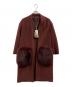 GRACE CONTINENTAL（（グレースコンチネンタル）の古着「GRACE CONTINENTAL　ウールコート」｜ワインレッド