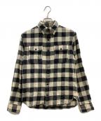 RRLダブルアールエル）の古着「RRL 長袖シャツ」｜アイボリー×ネイビー