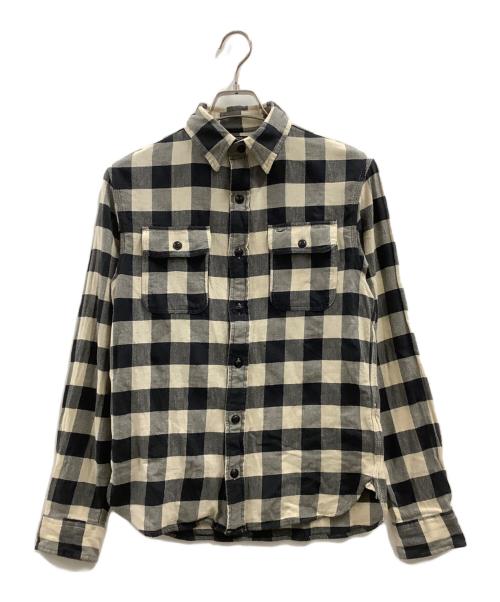 RRL（ダブルアールエル）RRL (ダブルアールエル) RRL 長袖シャツ アイボリー×ネイビー サイズ:XSの古着・服飾アイテム