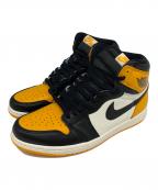 NIKEナイキ）の古着「NIKE　ハイカットスニーカー」｜イエロー×ブラック