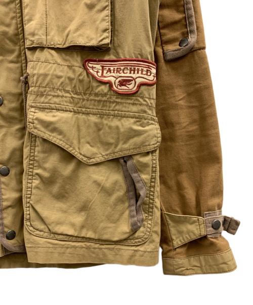 AVIREX（アヴィレックス）AVIREX (アヴィレックス) AVIREX　ワッペン付きミリタリージャケット ブラウン サイズ:Lの古着・服飾アイテム