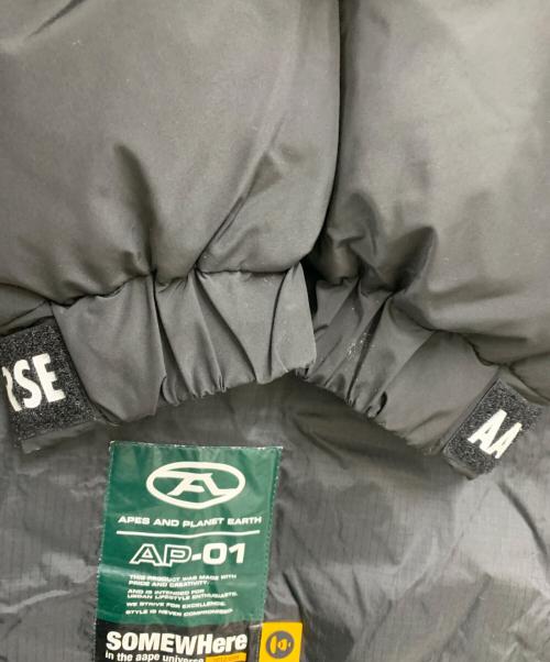Aape BY A BATHING APE（エーエイプ バイ アベイシングエイプ）Aape BY A BATHING APE (エーエイプ バイ アベイシングエイプ) AAPE BY A BATHING APE　ダウンジャケット ブラック サイズ:Mの古着・服飾アイテム