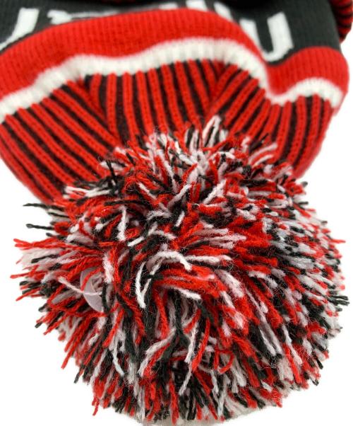 A.C.Milan（エーシーミラン）A.C.Milan (エーシーミラン) New Era (ニューエラ) A.C.Milan　New Era　ニット帽 レッド×ブラックの古着・服飾アイテム