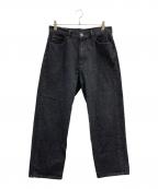 STEVEN ALANスティーブンアラン）の古着「STEVEN ALAN デニムパンツ」｜ブラック