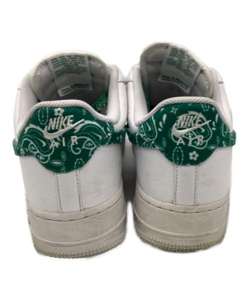 NIKE（ナイキ）NIKE (ナイキ) NIKE　AIR FORCE1　ローカットスニーカー ホワイト×グリーン サイズ:26.5cmの古着・服飾アイテム