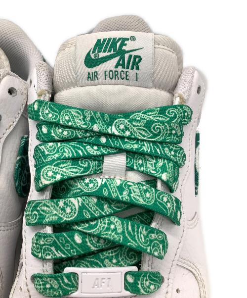 NIKE（ナイキ）NIKE (ナイキ) NIKE　AIR FORCE1　ローカットスニーカー ホワイト×グリーン サイズ:26.5cmの古着・服飾アイテム